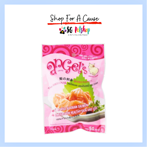SG Petshop Pet Angels Salmon Sashimi ขนมแมว 17g