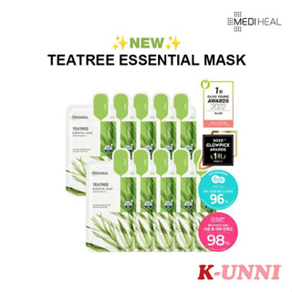 [MEDIHEAL] ใหม่ Teatree Essential Mask 10ea / ส่งจากเกาหลี