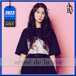 ✿ Acme de la vie ✿ Adlv เสื้อยืดคอกลม แขนสั้น ลายกระต่าย โอเวอร์ไซซ์ สไตล์เกาหลี สําหรับทุกเพศ 2023SS