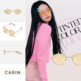 [CARIN] ใหม่ 2023 LILY Rose Gold ของแท้ 100% / ป้องกันรังสียูวี | Carin / NewJeans แพ็กเกจ | แว่นตากันแดด แฟชั่นเกาหลี | กางเกงยีน ไอดอล สไตล์เกาหลี