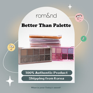 [rom&amp;nd] Better Than Palette (10 สี) | Romand romnd อายแชโดว์ เนื้อแมตต์ กลิตเตอร์