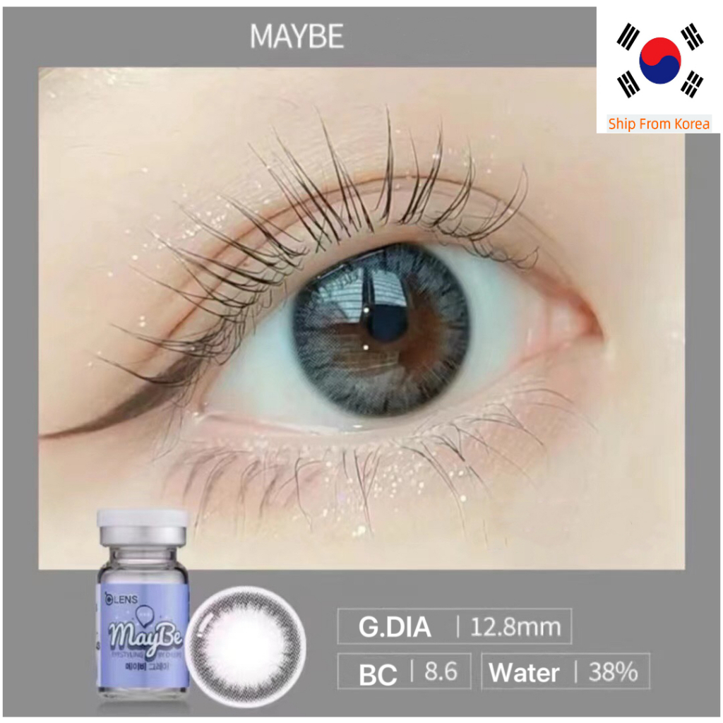 Olens MAYBE Gray 1P (รอบ 3-6 เดือน) คอนแทคเลนส์ เลนส์เกาหลี