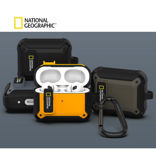 เกาหลี NATIONAL GEOGRAPHIC{AirPods5/AirPods4/AirPods Pro2/AirPodsPro3/AirPods3}Case ล็อคกันชนที่ทนทาน