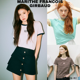 [MARITHE Francois GIRBAUD] W CLASSIC LOGO RINGER TEE / 4 สี / ของแท้ 100% / ขายดีมาก / ส่งจากเกาหลีใต้