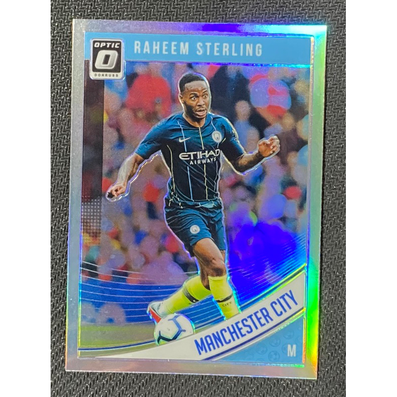 Panini Soccer Card 2018 Donruss Raheem Sterling England Optic 39 Silver Refractor