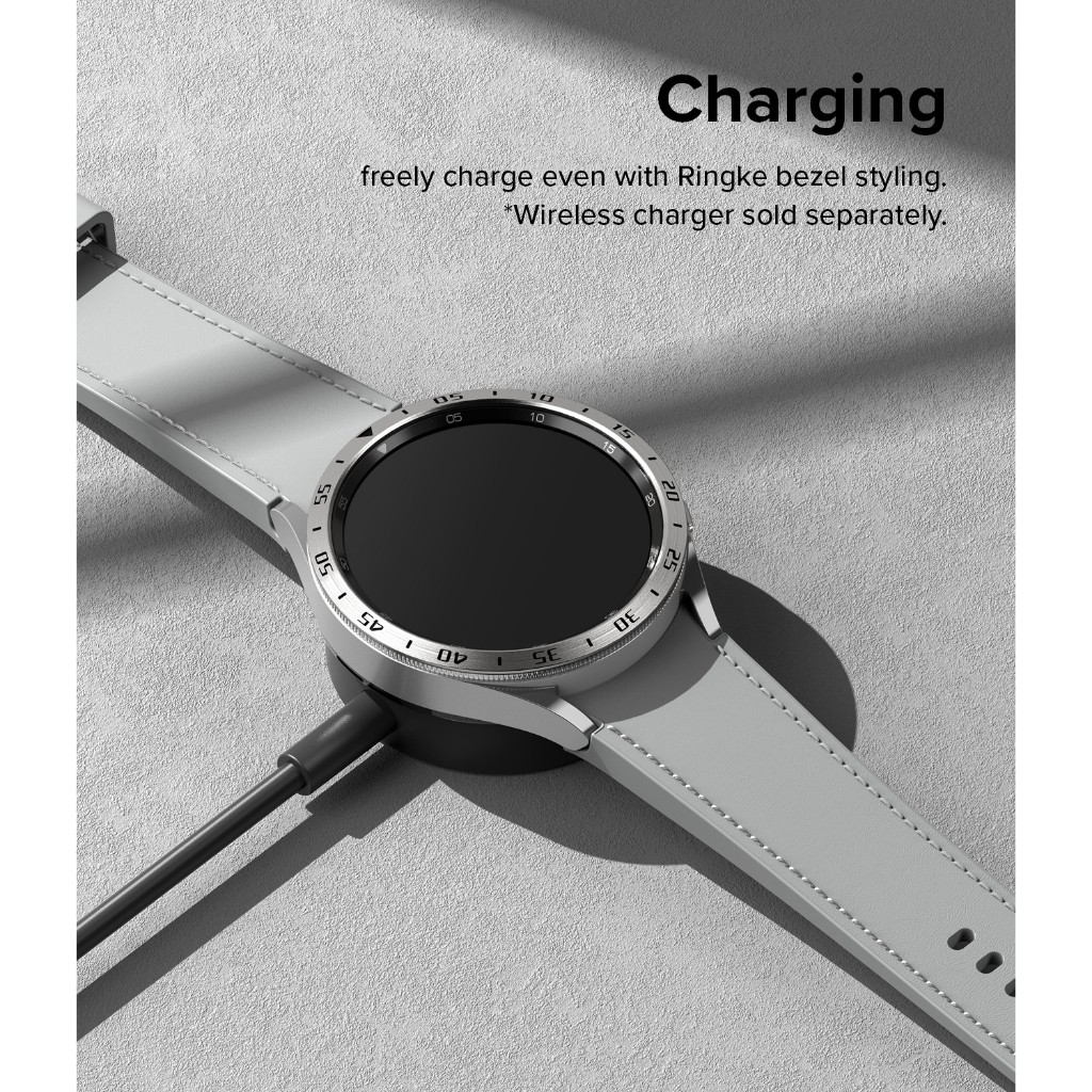 Ringke Bezel Styling สำหรับ Galaxy Watch 6 Classic 47mm น้ำหนักเบากาวกรอบสแตนเลส