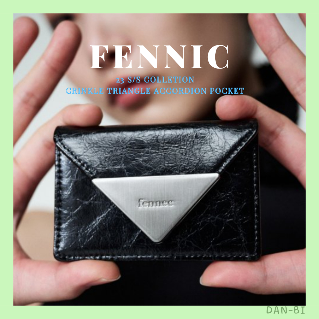 [FENNEC] กระเป๋าสตางค์ สามเหลี่ยม สีชมพู สําหรับผู้หญิง 23 S สไตล์เกาหลี
