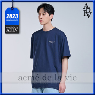 ✿ Acme de la vie ✿ Adlv เสื้อยืดคอกลม แขนสั้น พิมพ์ลายโลโก้ BASIC SEASON2 ขนาดใหญ่ สไตล์เกาหลี สําหรับผู้หญิง และผู้ชาย 2023SS