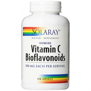 Solaray วิตามินซี Bioflavonoid 500 มก. [250 เม็ด]