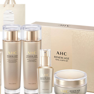 Ahc Renew Age Total ชุดผลิตภัณฑ์ดูแลผิว ยืดหยุ่น ต่อต้านริ้วรอยแห่งวัย 4 ชิ้น