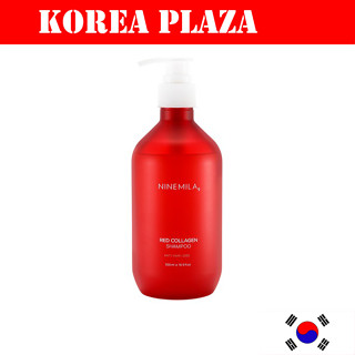 [ninemila] แชมพูคอลลาเจน สีแดง ป้องกันผมร่วง red collagen anti hair loss shampoo 500 มล.