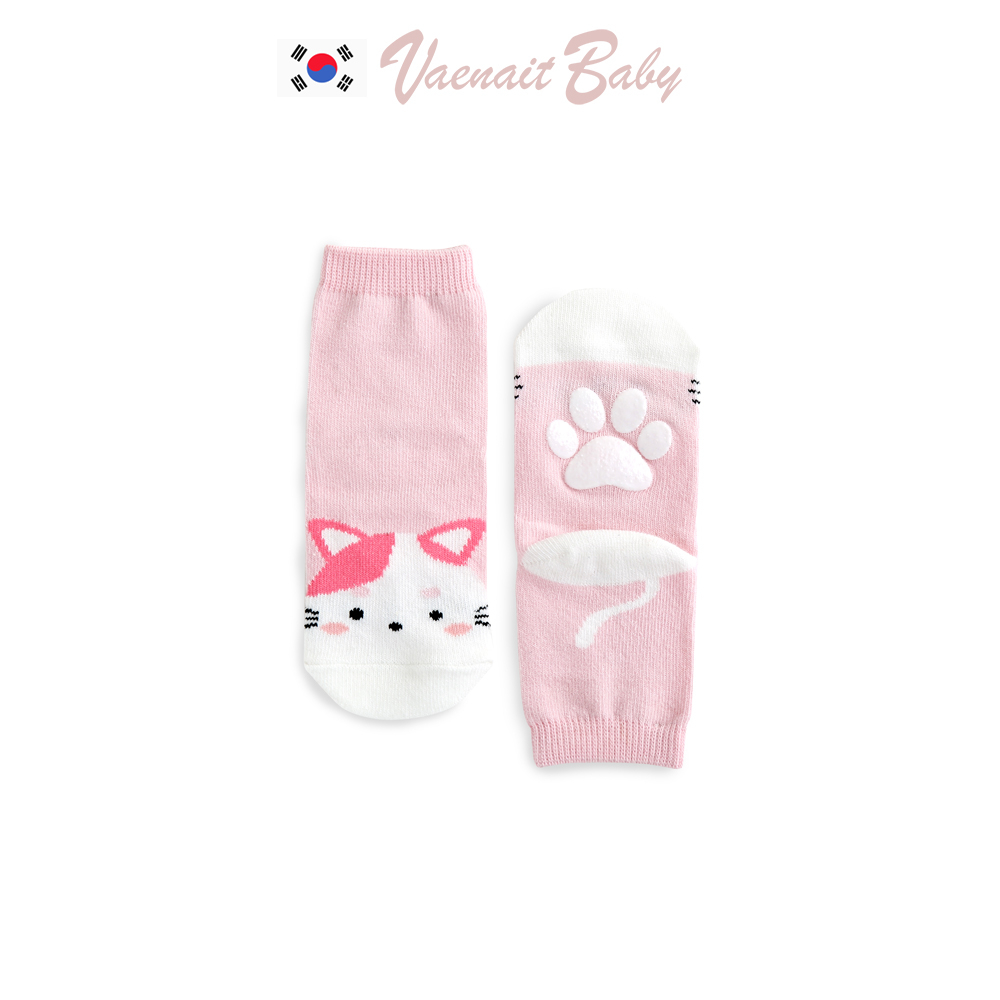 [KOREA Vaenait BABY] ถุงเท้าลําลอง ลายสัตว์ สวนสัตว์ แมว สําหรับเด็กวัยหัดเดิน อายุ 8 ปี