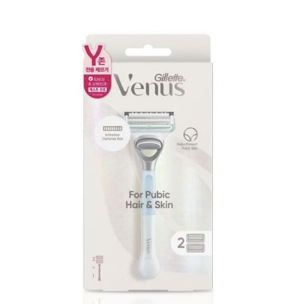 Gillette Venus Intimate Grooming มีดโกนสําหรับผู้หญิง, 1 Venus Razor Bikini Trimmer, 2 ใบมีดโกนเติม