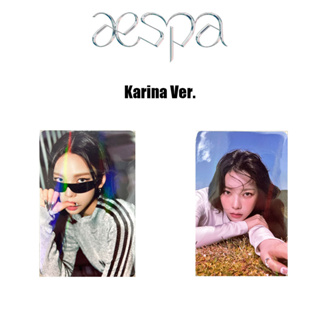 Aespa My World Ver. โฟโต้การ์ด Karina Pob Pre Order Benefit ของแท้
