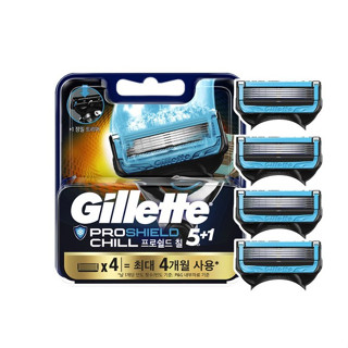 Gillette Fusion Proshield ยิลเลตต์ ฟิวชันโปรชิลล์ ชิลล์ ใบมีดโกน แพ็ค 4