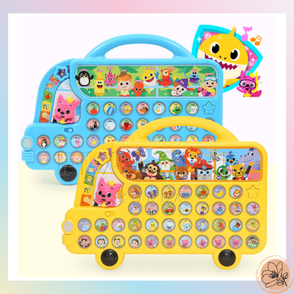 Pink Fong x Korean Bus กระเป๋าอังกฤษ Baby Shark Sound Baby Gift