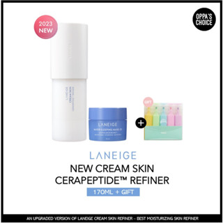 (แท้/พร้อมส่ง) ลาเนจ LANEIGE CREAM SKIN CERAPEPTIDE REFINER โทนเนอร์ 170ml พร้อมของขวัญ