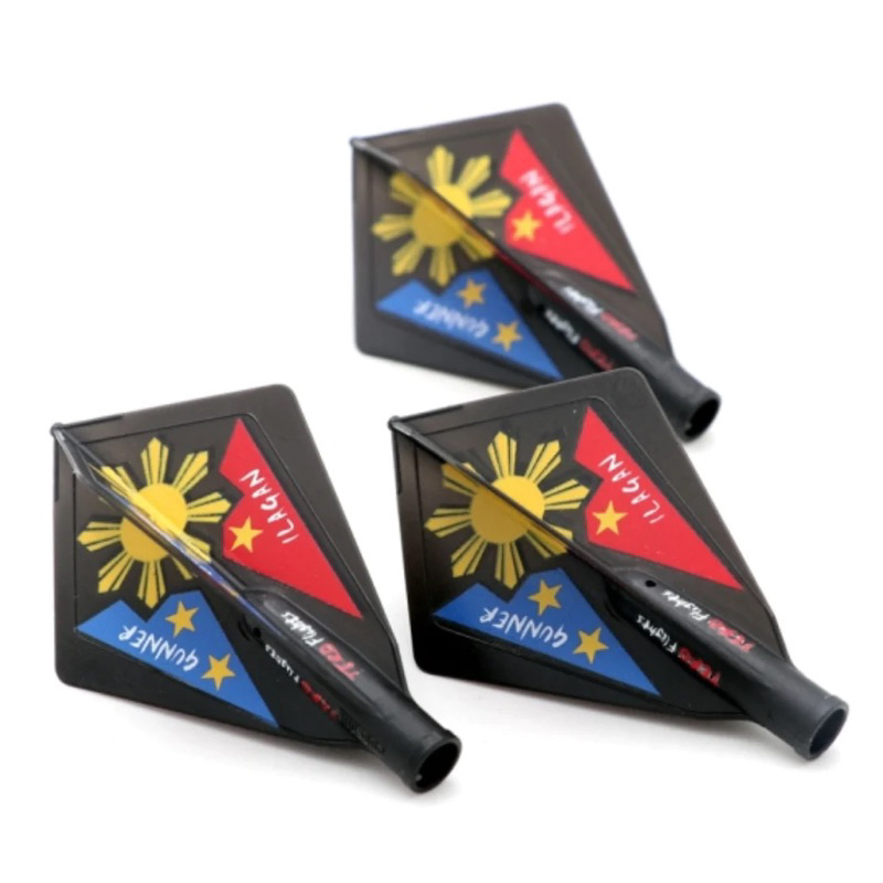 ลูกดอก Cuesoul • Tero Flights Gunner Black [Diamond] • Lourence Inagan • Dart Flights • SGDARTS