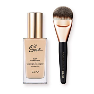 Clio Kill Cover Glow รองพื้น 38 กรัม SPF50+,PA++++ [ผลิตภัณฑ์ดั้งเดิม + แปรง]