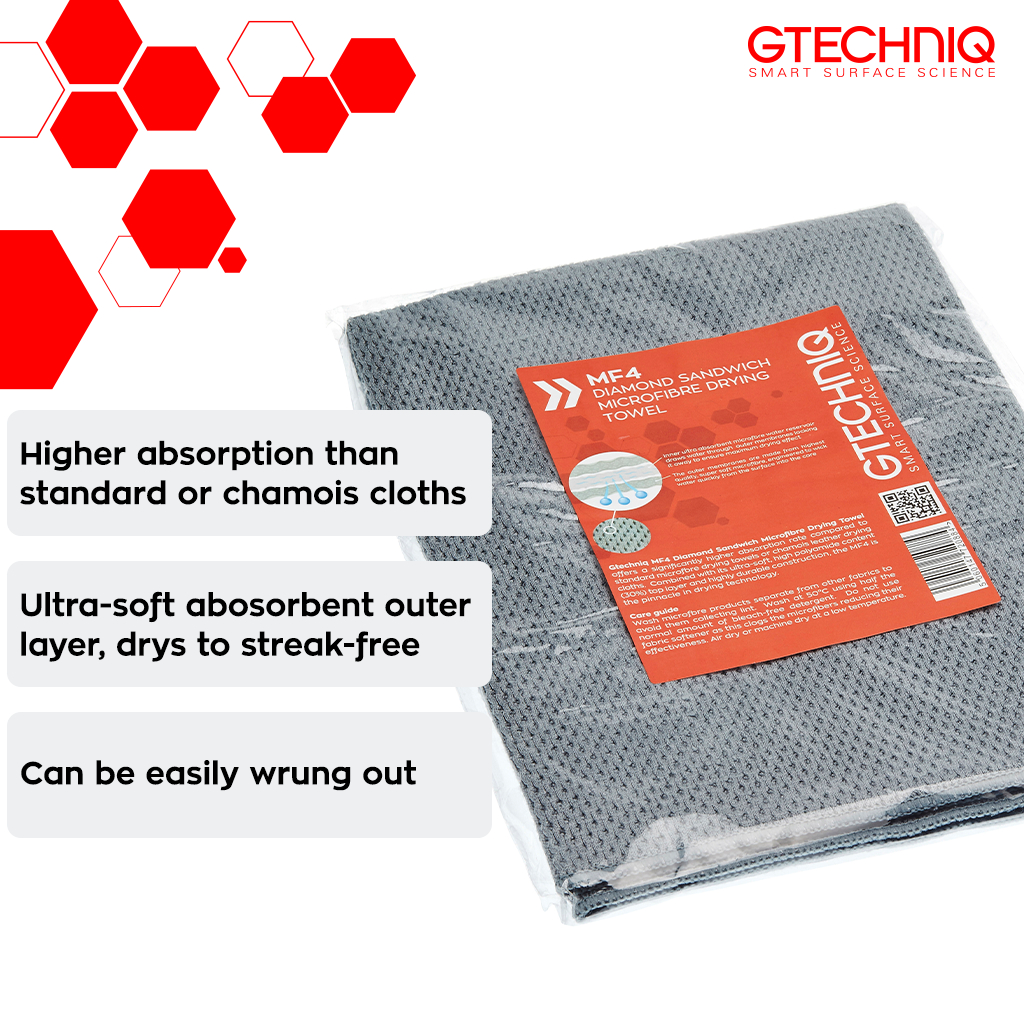 Gtechniq MF4 Diamond Sandwich Microfibre Drying Towel