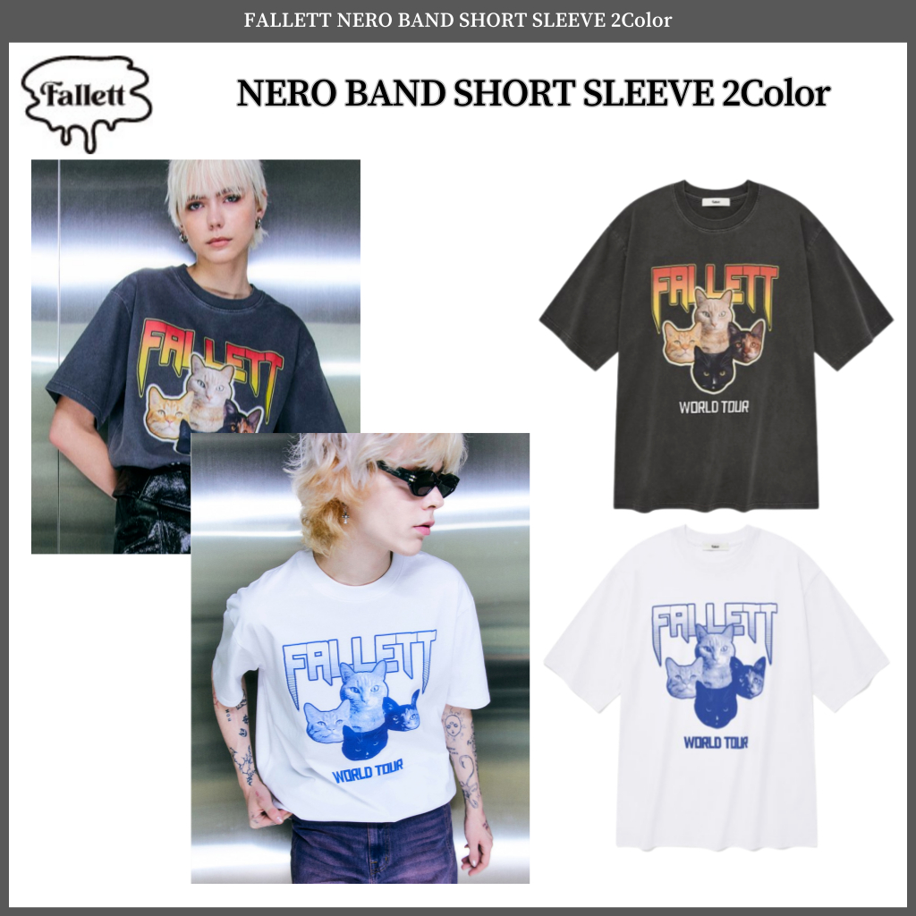 Fallett NERO เสื้อยืด แขนสั้น 2 สี