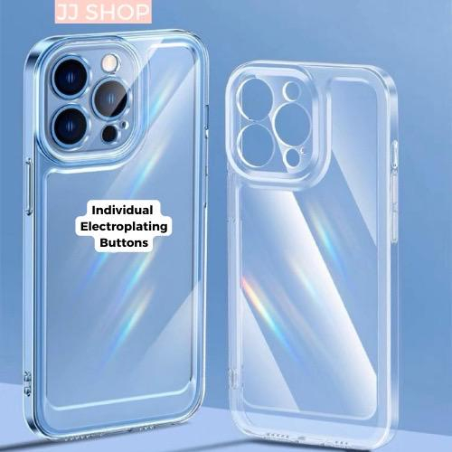 SG เคส iPhone 14 2 in 1 Anti Crash Hard Transparent Case Exact Camera Hole