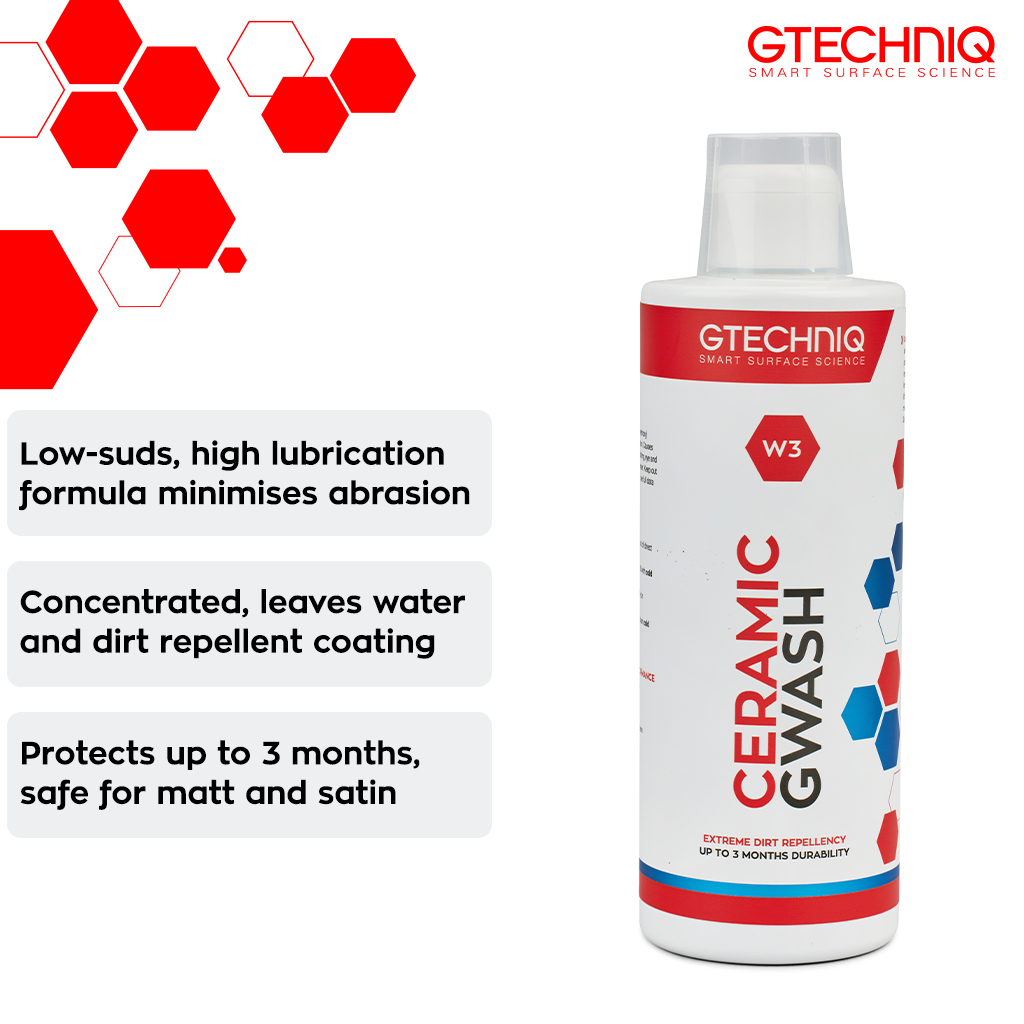 Gtechniq W3 Ceramic GWash Car Shampoo (มี 2 ขนาด)