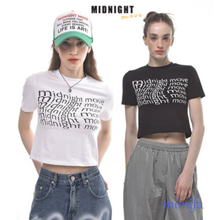 Midnight MOVE span เสื้อครอป เอวลอย