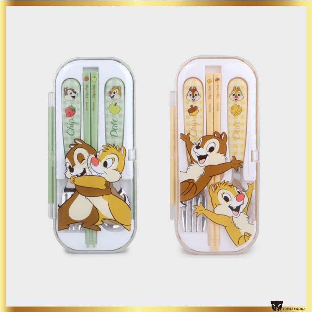 ชุดช้อนส้อม กล่องอาหารกลางวัน Chip'n Dale