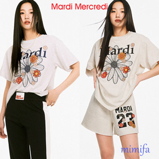 [MARDI Mercredi] เสื้อยืด พิมพ์ลายดอกไม้ 6 สี