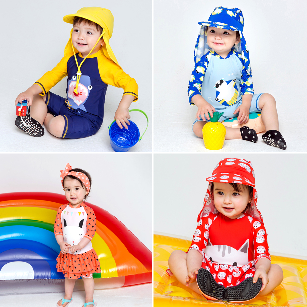 [KOREA Vaenait Baby] ชุดว่ายน้ําวันพีช UPF 50+ ป้องกันแดด สําหรับเด็กทารกผู้หญิง 0-24 เดือน ราคา ถูกที่สุด ดีลบีเคเค แกลเลอรีภาพที่ 4