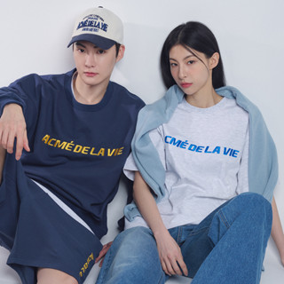 [ADLV] เสื้อยืด ลายโลโก้ UNISEX Over fit ของแท้ 100% (SPORTY LOGO EMBROIDERY)