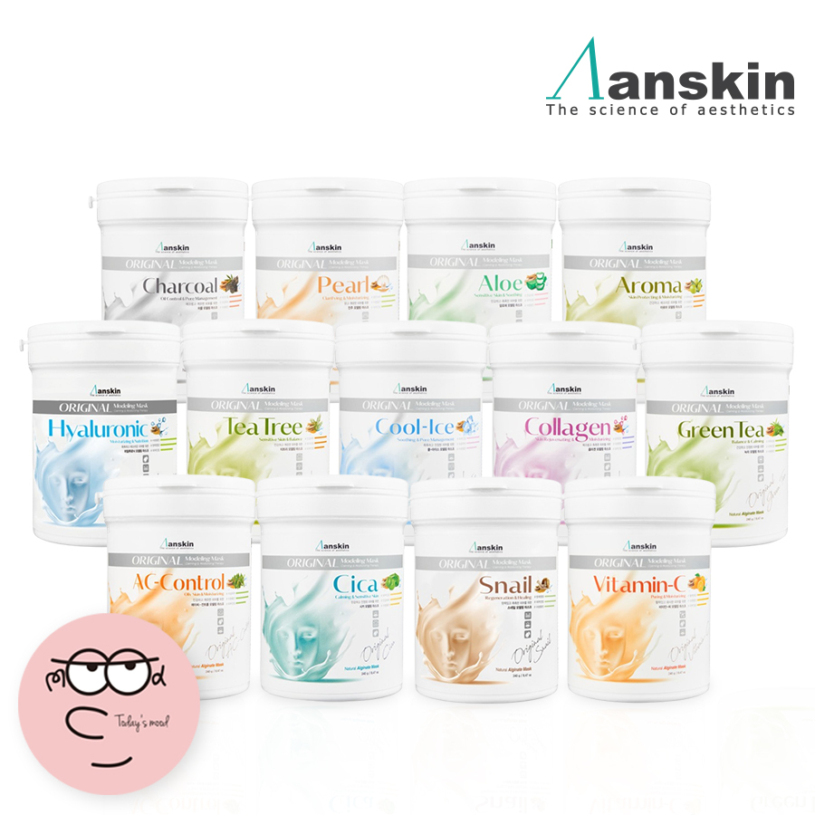 [Anskin] ผงโมเดล 240 กรัม (13 แบบ) | มาส์กหน้ายางคอลลาเจน No 1 สไตล์เกาหลี