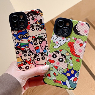 เคสโทรศัพท์มือถือ TPU นิ่ม การ์ตูนชินจังคู่น่ารัก สําหรับ iPhone 11 XR 7 8 6 6s Plus 14 13 12 Pro MAX X XS MAX SE 2020 iPhone เคส