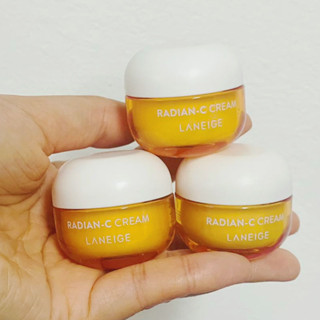 LANEIGE [10 มล. + 10 มล. + 10 มล.] ครีมเรเดียน C ขนาดเล็ก 3 ชิ้น ขนาดทดลอง ทดลอง  laneige radian C cream travel mini size 3pcs