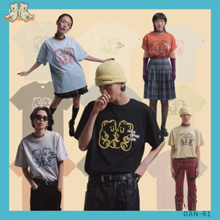 [NICEGHOSTCLUB] เสื้อยืดแขนสั้น ลายโลโก้ Gummy Bear UNISEX 10 สี ของแท้ 100% สไตล์เกาหลี