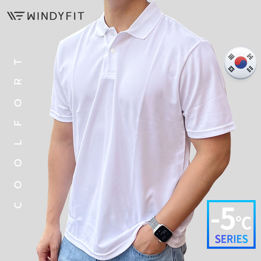 Coolfort Windyfit เสื้อโปโล แขนสั้น ทรงพอดีตัว สําหรับผู้ชาย