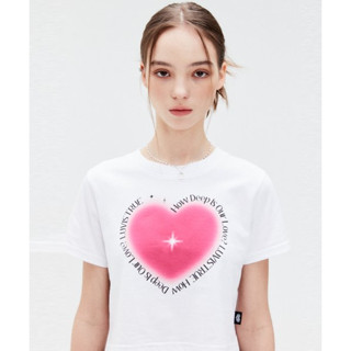 [LUV Is TRUE] SU TWINKLE CROP TEE (สีขาว)