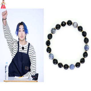 [Jungkook Picked] DELIXIR Onyx Sodalite สร้อยข้อมือ หินธรรมชาติ สําหรับผู้ชาย ผู้หญิง