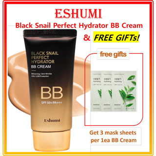 Eshumi Black Snail Perfect Hydrator บีบีครีม (ฟรีของแถม)★ Innisfree Energy Mask X 3EA)