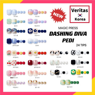 [Dashing Diva] BEST [ปลายเล็บใหม่] Dashing Diva Magic Press Premium Pedi Series (23 สี)