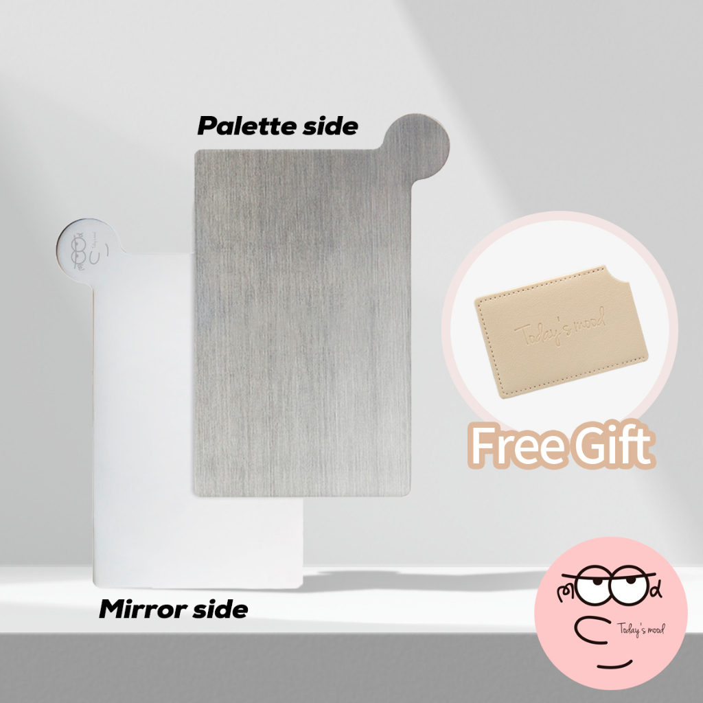[Today's Mood Official] Professional Makeup Mixing Palette with Leather Pouch พาเลทผสมเครื่องสําอาง แบบมืออาชีพ พร้อมกระเป๋าหนัง | รองพื้นผสมสเปรด เครื่องมือความงาม สไตล์เกาหลี Piccasso Fillimilli พร้อมส่งวันนี้