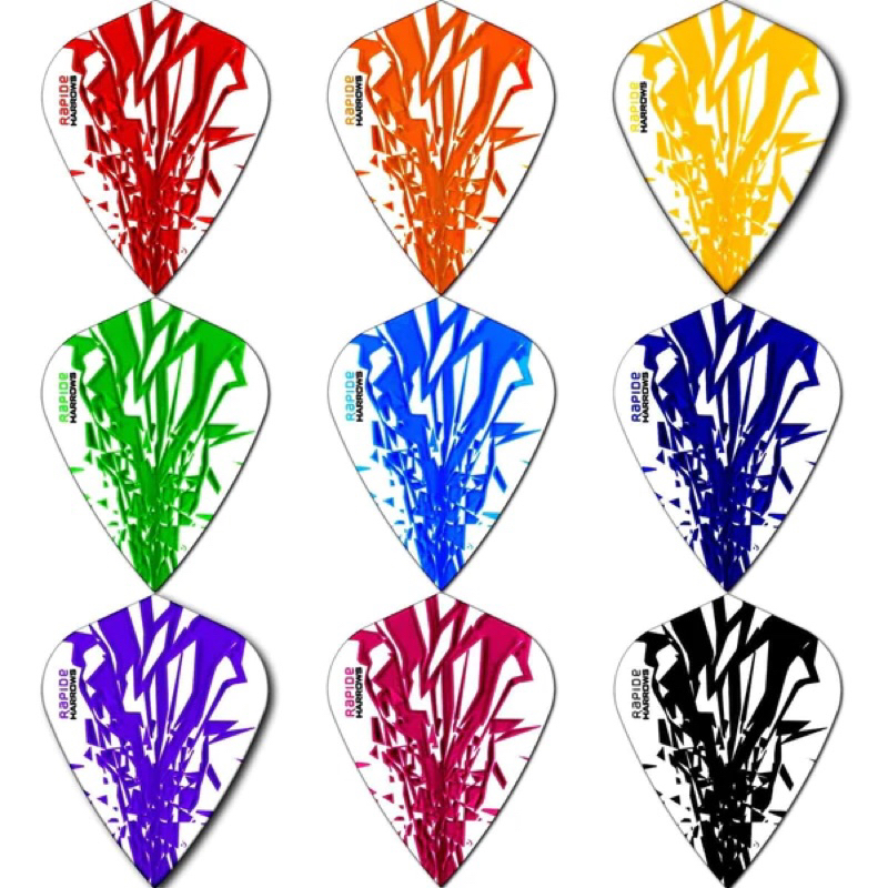 Harrows Rapide Flights [Kite] • 100 Microns • Dart Flights • SGDARTS
