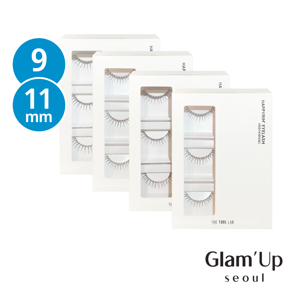[THE Tool LAB] (3 แพ็ค) HAPPYRIM Eyelash indivisual (09.3I / 09.5I / 11.3I / 11.5I) กาวติดขนตา ใบหน้า ขนตาเกาหลี