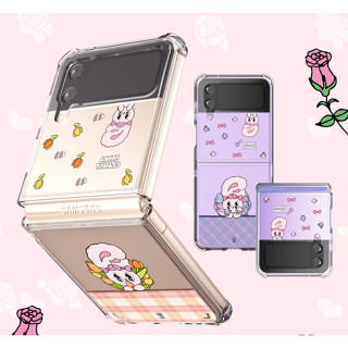 Esther bunny เคสกันชนอากาศ ลายดอกไม้น่ารัก สําหรับ galaxy z flip 4 flip4