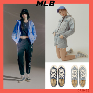 [MLB] Playball MONO DENIM NY รองเท้าผ้าใบลําลอง สไตล์เกาหลี HYUN-AH