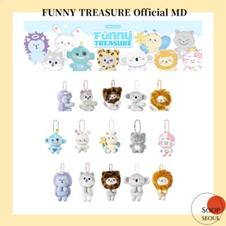 Funny TREASURE พวงกุญแจ จี้ตุ๊กตา สําหรับใส่โฟโต้การ์ด มอนิเตอร์