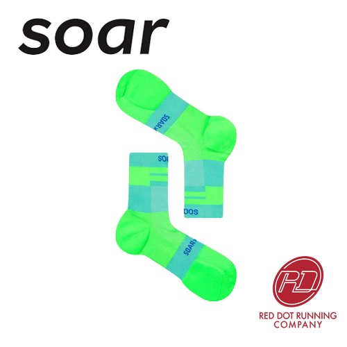 SOAR Running - ถุงเท้าข้อเท้า - สีเขียว