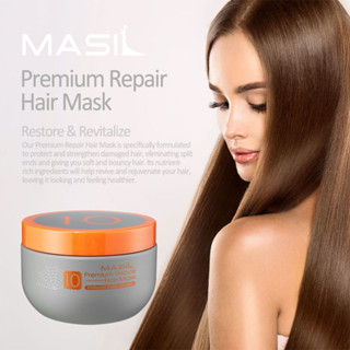 Masil 10 Premium มาส์กบํารุงเส้นผม สําหรับผมเสีย ผมเปราะบาง