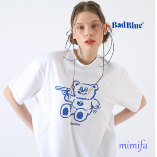 เสื้อยืด ลาย BADBLUE BadBear สีขาว